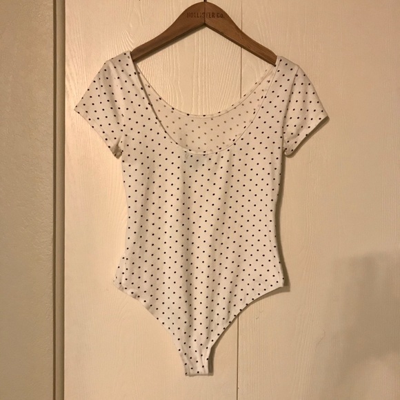 COPY - Navy Blue Dot Bodysuit - Picture 2 of 2